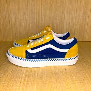 Vans Yellow and Blue Sneakers